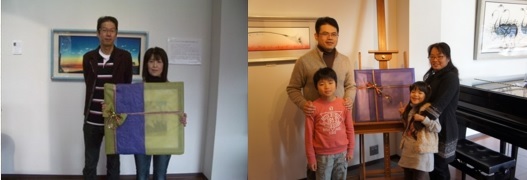 マイホームフェスタ2013の絵画プレゼント当選者の皆様です。